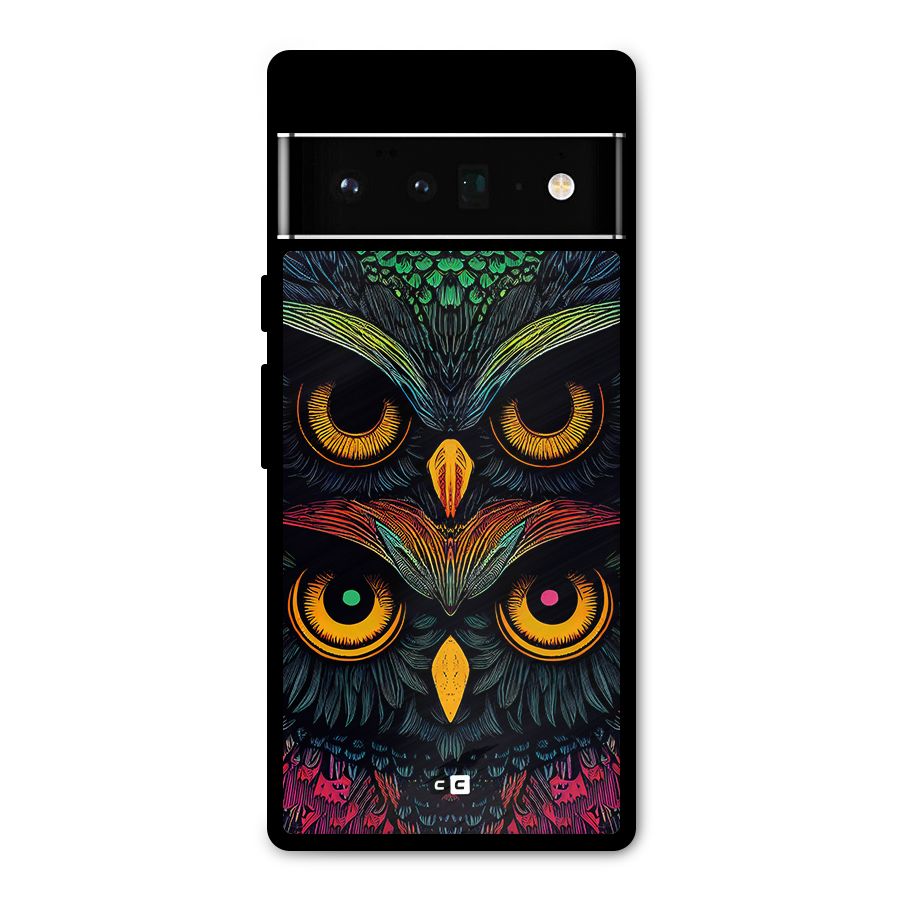 Owl Soul Art Illustration Metal Back Case for Google Pixel 6 Pro