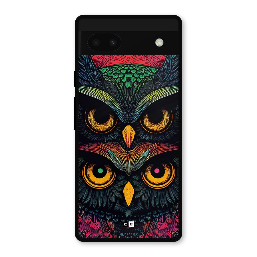 Owl Soul Art Illustration Metal Back Case for Google Pixel 6a