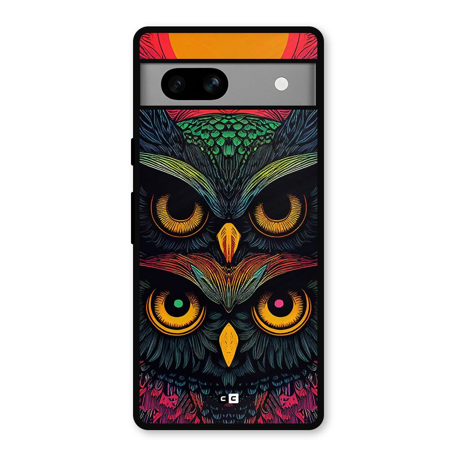 Owl Soul Art Illustration Metal Back Case for Google Pixel 7a