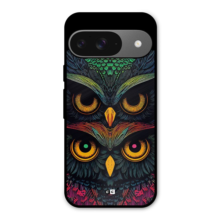 Owl Soul Art Illustration Metal Back Case for Google Pixel 9