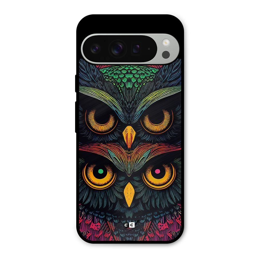 Owl Soul Art Illustration Metal Back Case for Google Pixel 9 Pro XL