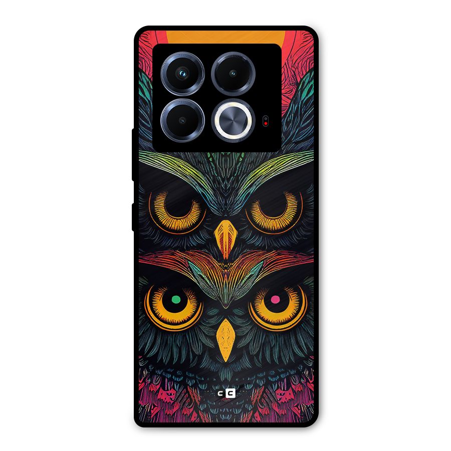 Owl Soul Art Illustration Metal Back Case for Infinix Note 40 5G