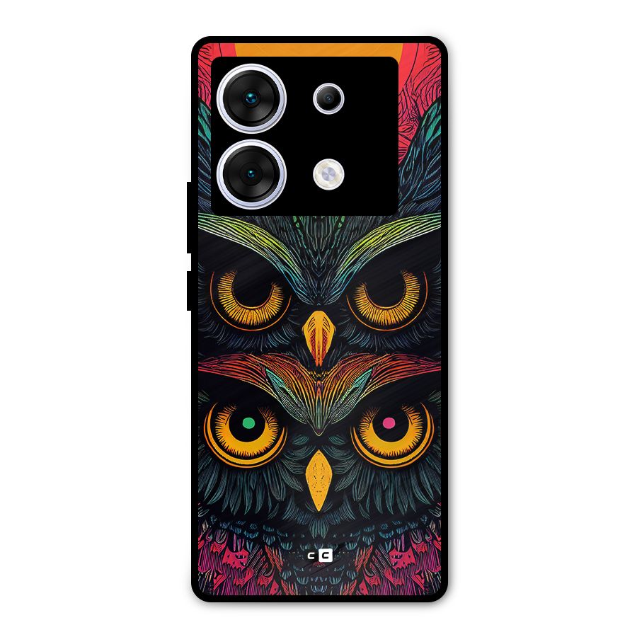 Owl Soul Art Illustration Metal Back Case for Infinix Zero 30 5G