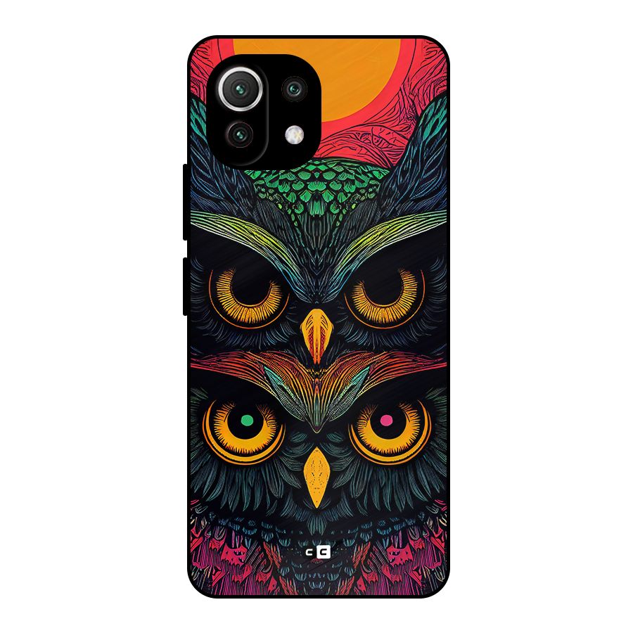 Owl Soul Art Illustration Metal Back Case for Mi 11 Lite