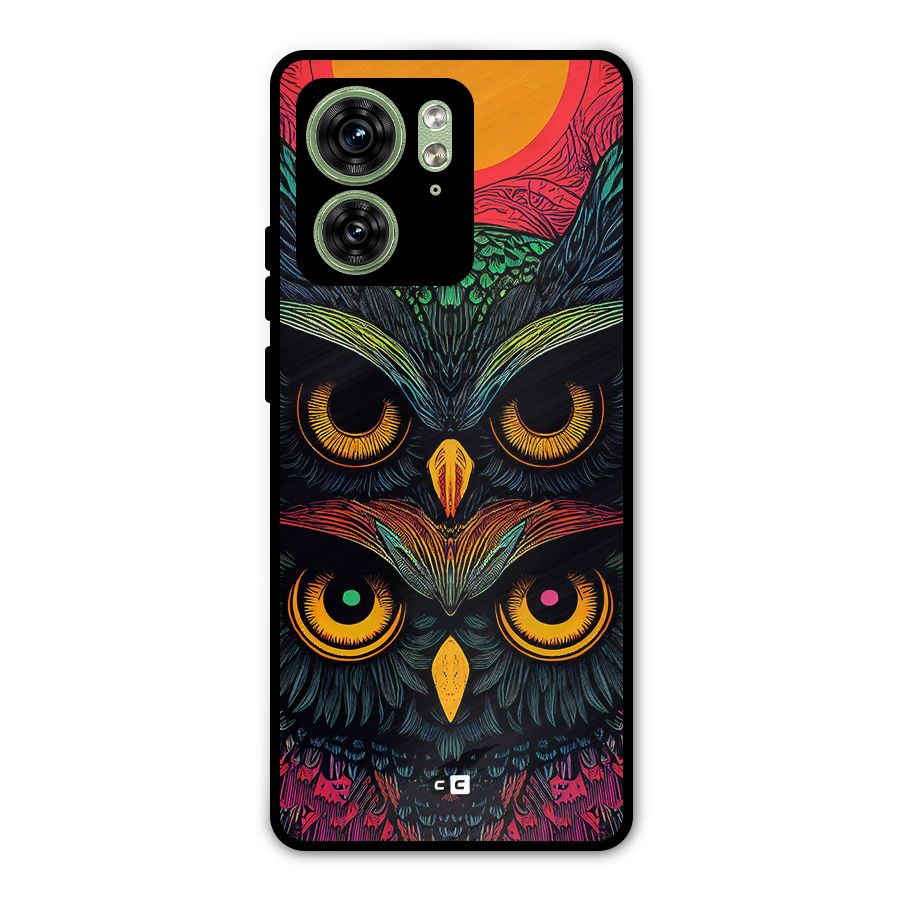 Owl Soul Art Illustration Metal Back Case for Motorola Edge 40 5G