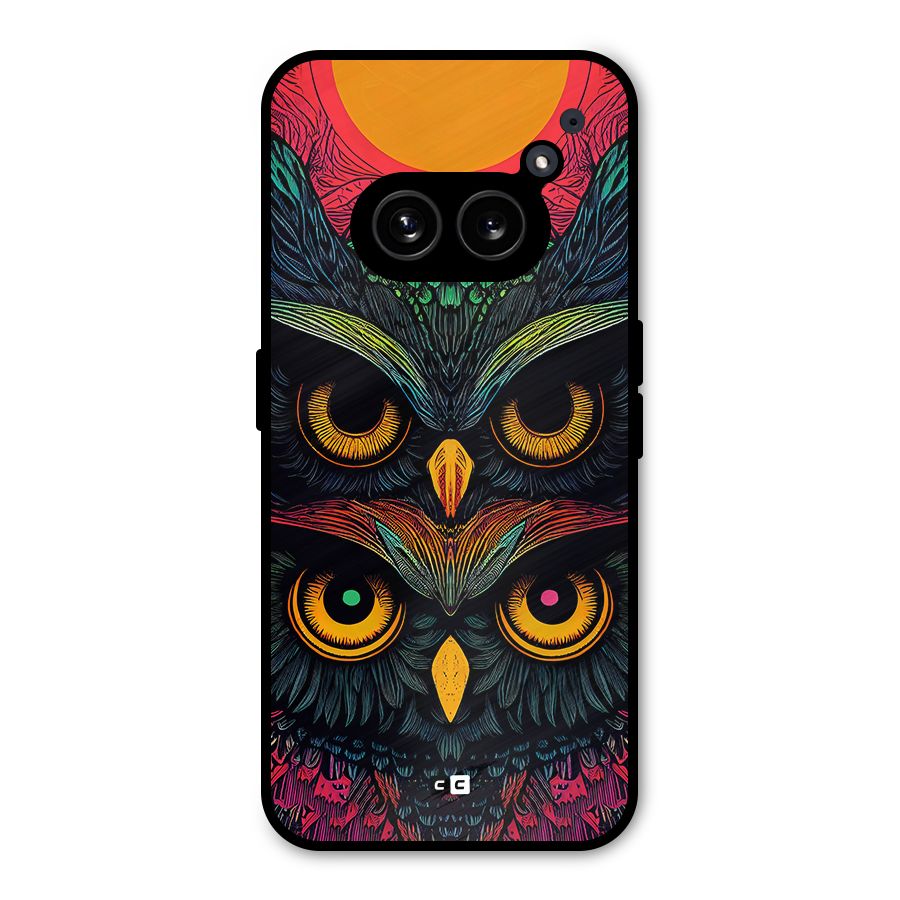 Owl Soul Art Illustration Metal Back Case for Nothing Phone 2a Plus