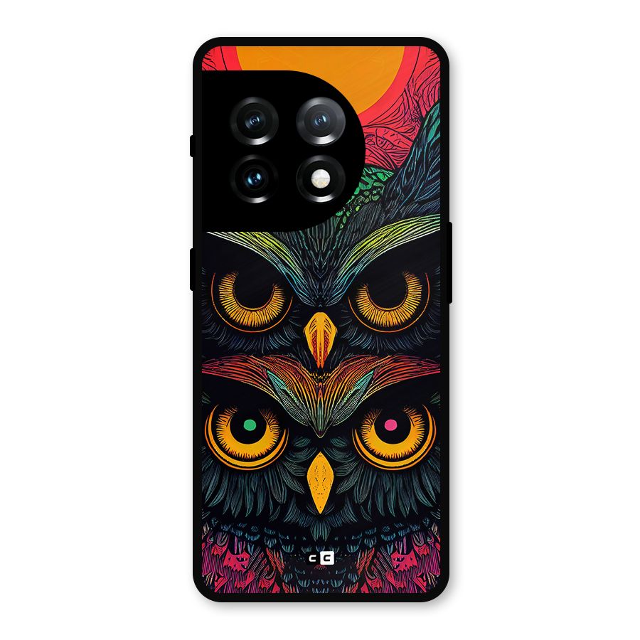 Owl Soul Art Illustration Metal Back Case for OnePlus 11