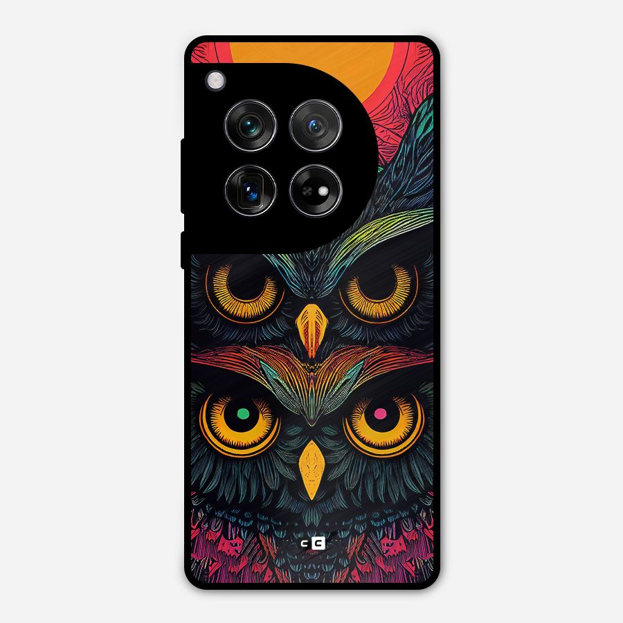 Owl Soul Art Illustration Metal Back Case for OnePlus 12