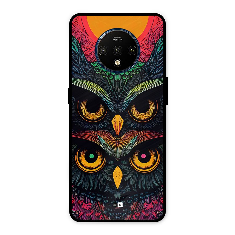 Owl Soul Art Illustration Metal Back Case for OnePlus 7T