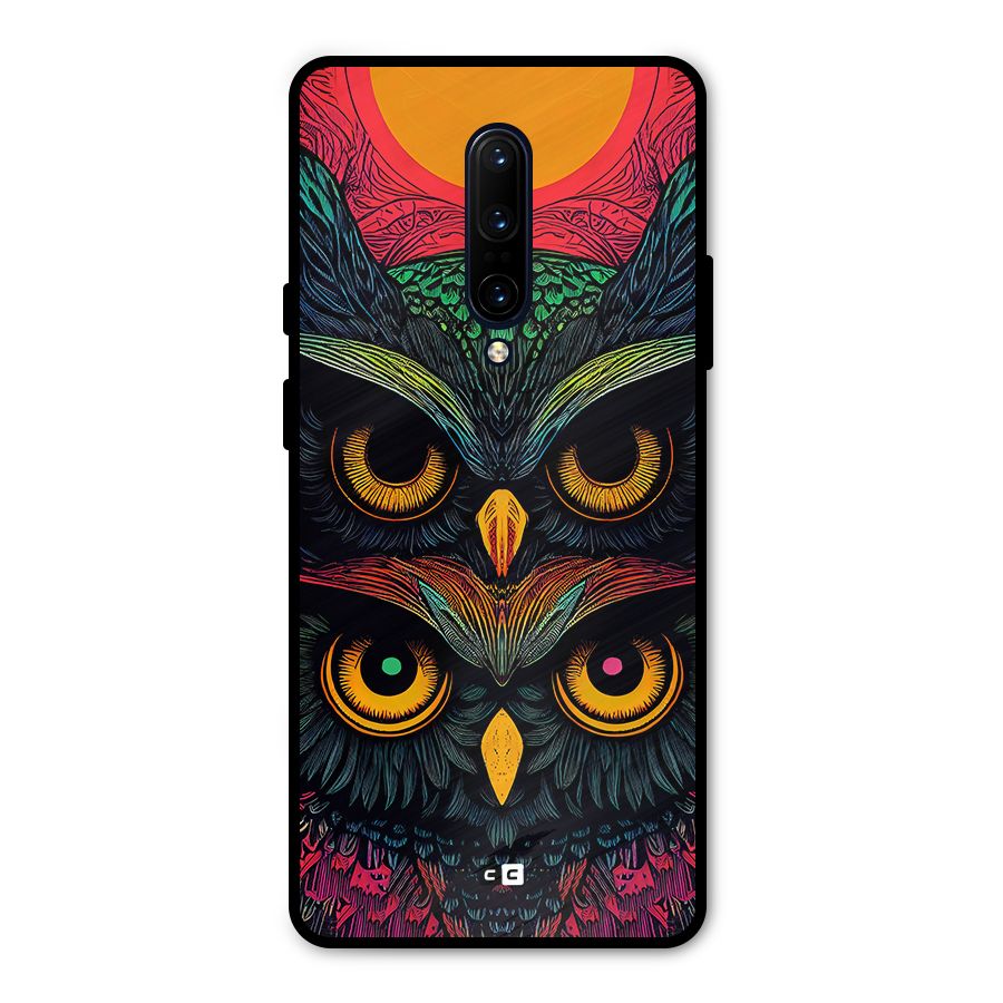 Owl Soul Art Illustration Metal Back Case for OnePlus 7 Pro