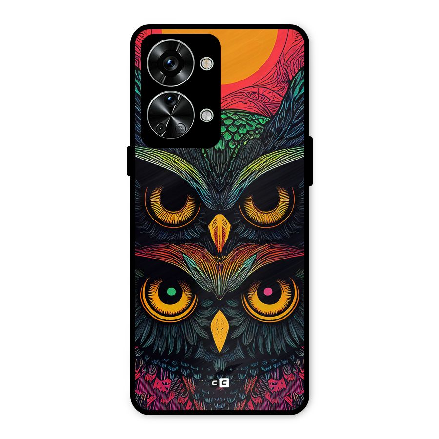 Owl Soul Art Illustration Metal Back Case for OnePlus Nord 2T