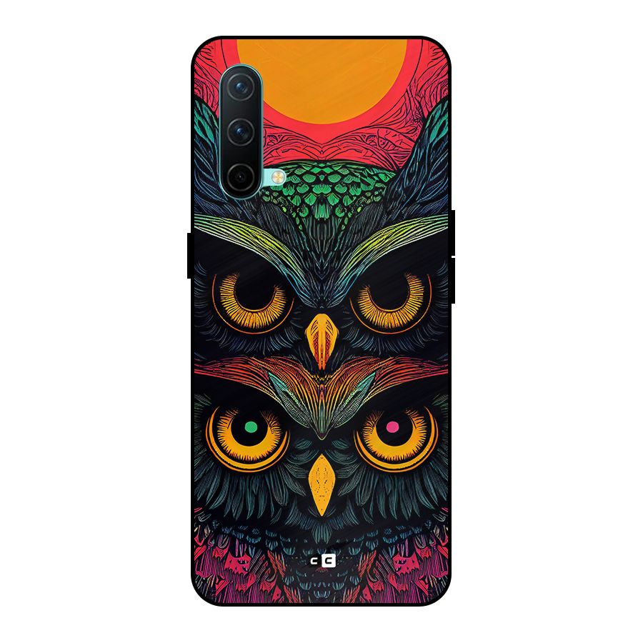Owl Soul Art Illustration Metal Back Case for OnePlus Nord CE 5G