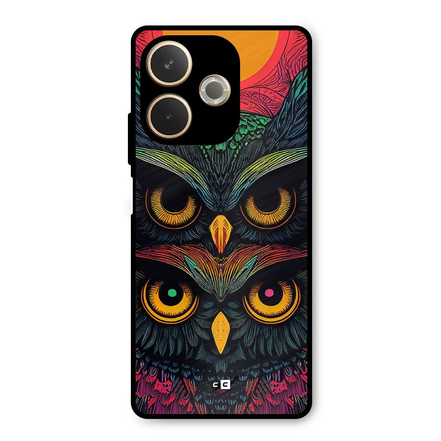 Owl Soul Art Illustration Metal Back Case for Oppo A5 Pro