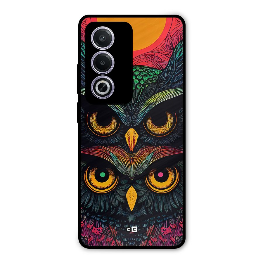 Owl Soul Art Illustration Metal Back Case for Oppo K12x