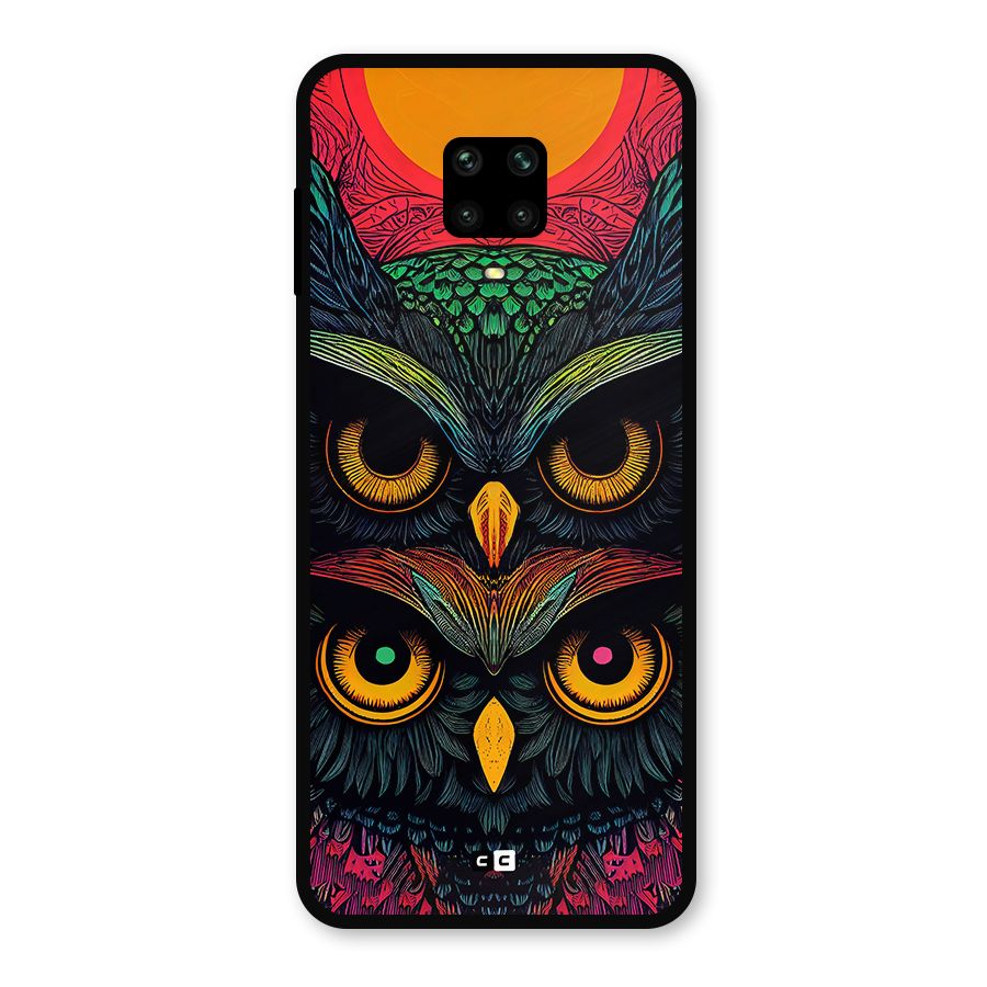 Owl Soul Art Illustration Metal Back Case for Poco M2 Pro