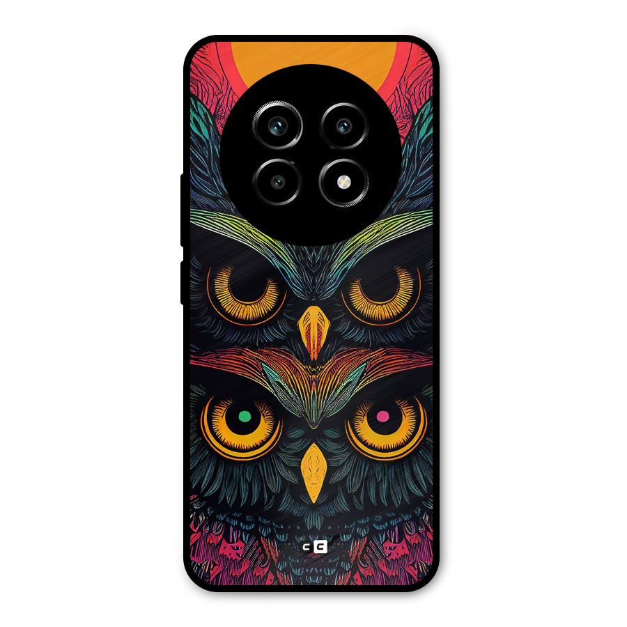 Owl Soul Art Illustration Metal Back Case for Realme 14 Pro Lite
