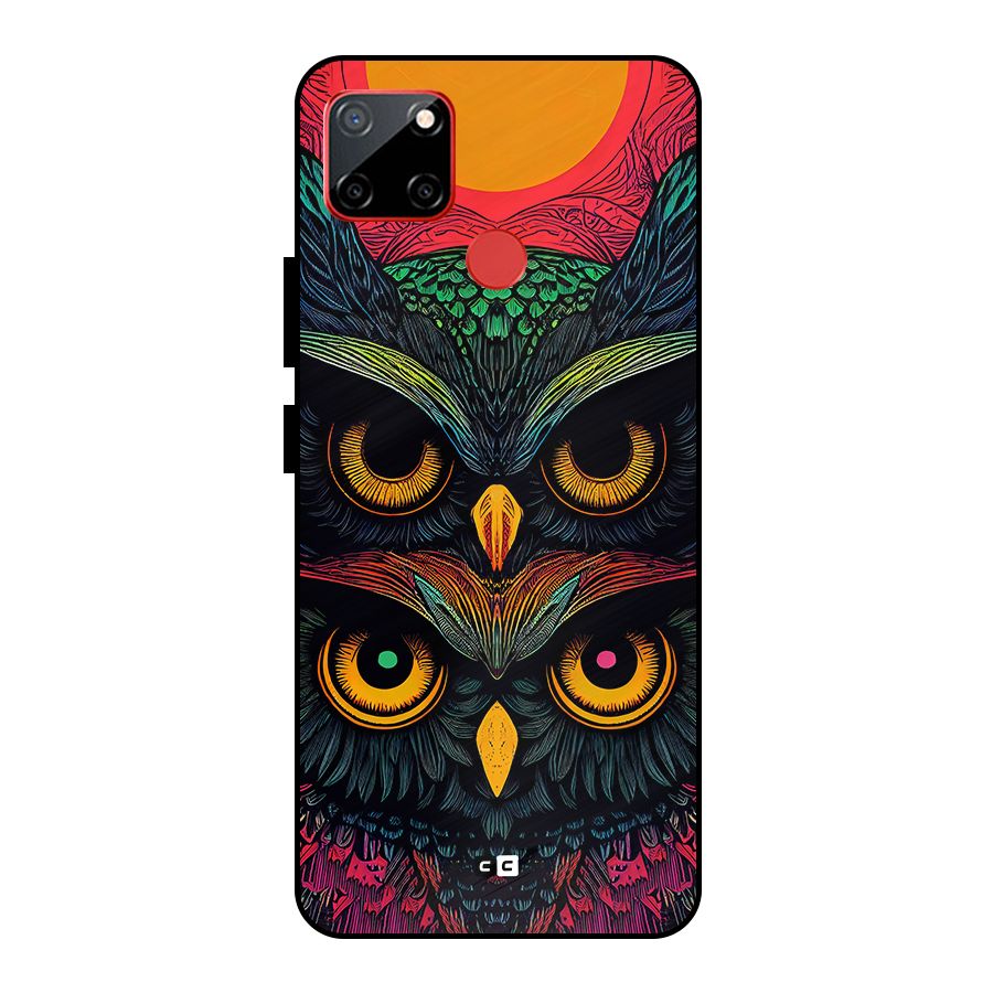 Owl Soul Art Illustration Metal Back Case for Realme C12