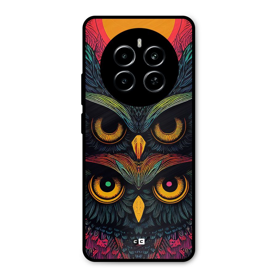 Owl Soul Art Illustration Metal Back Case for Realme P1