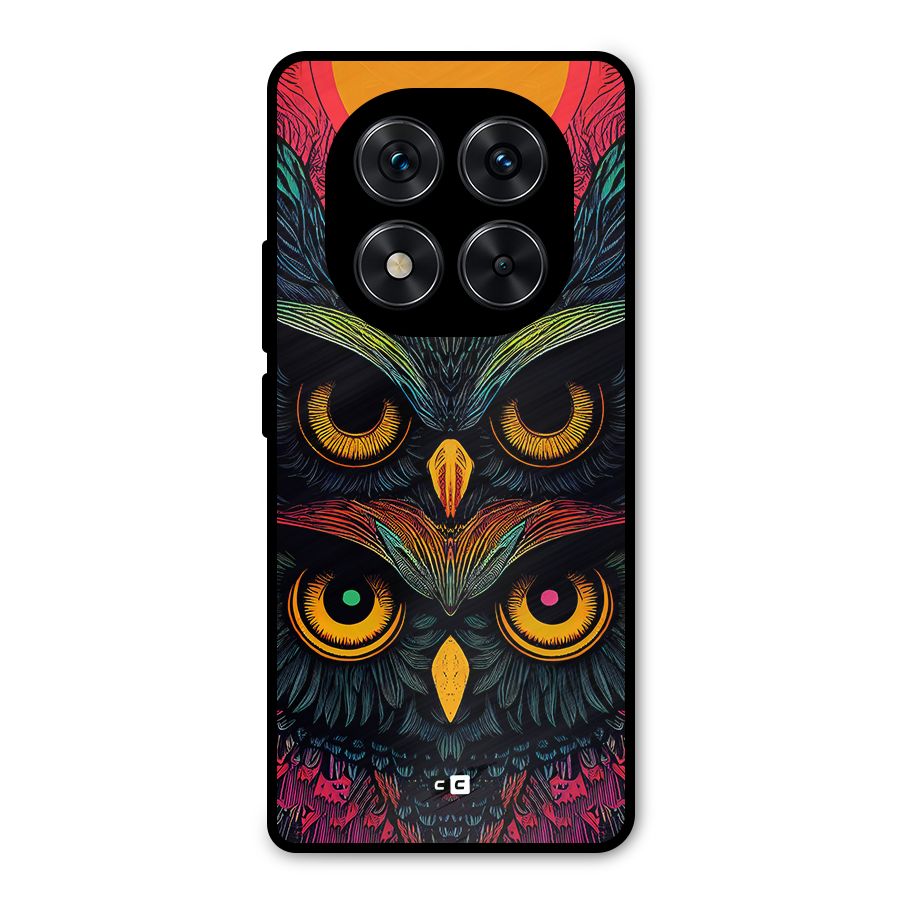 Owl Soul Art Illustration Metal Back Case for Redmi Note 14 Pro 5G