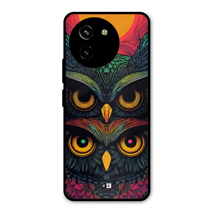 Owl Soul Art Illustration Metal Back Case for Vivo T3x