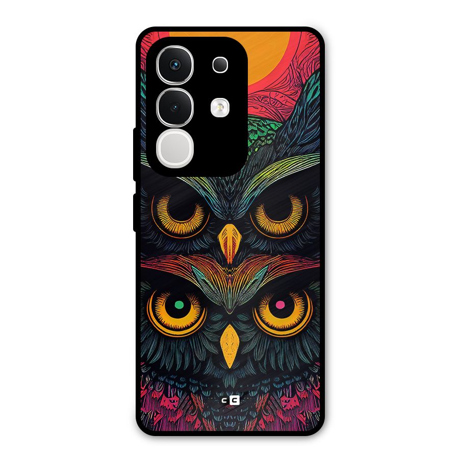 Owl Soul Art Illustration Metal Back Case for Vivo T4x