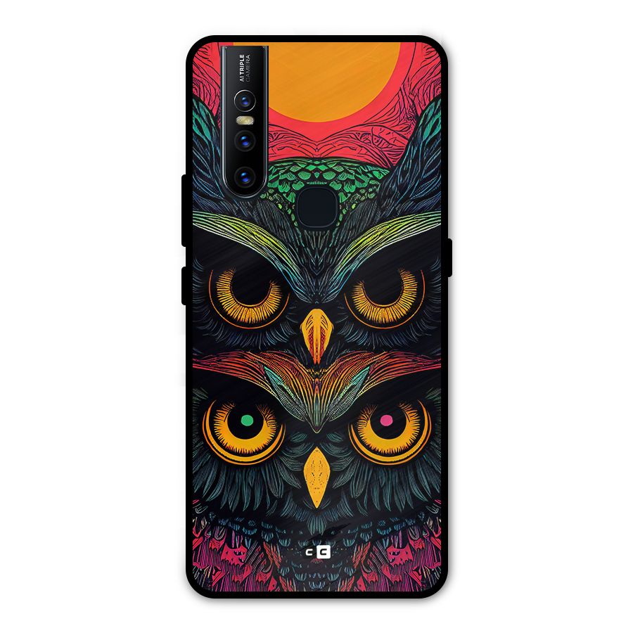 Owl Soul Art Illustration Metal Back Case for Vivo V15