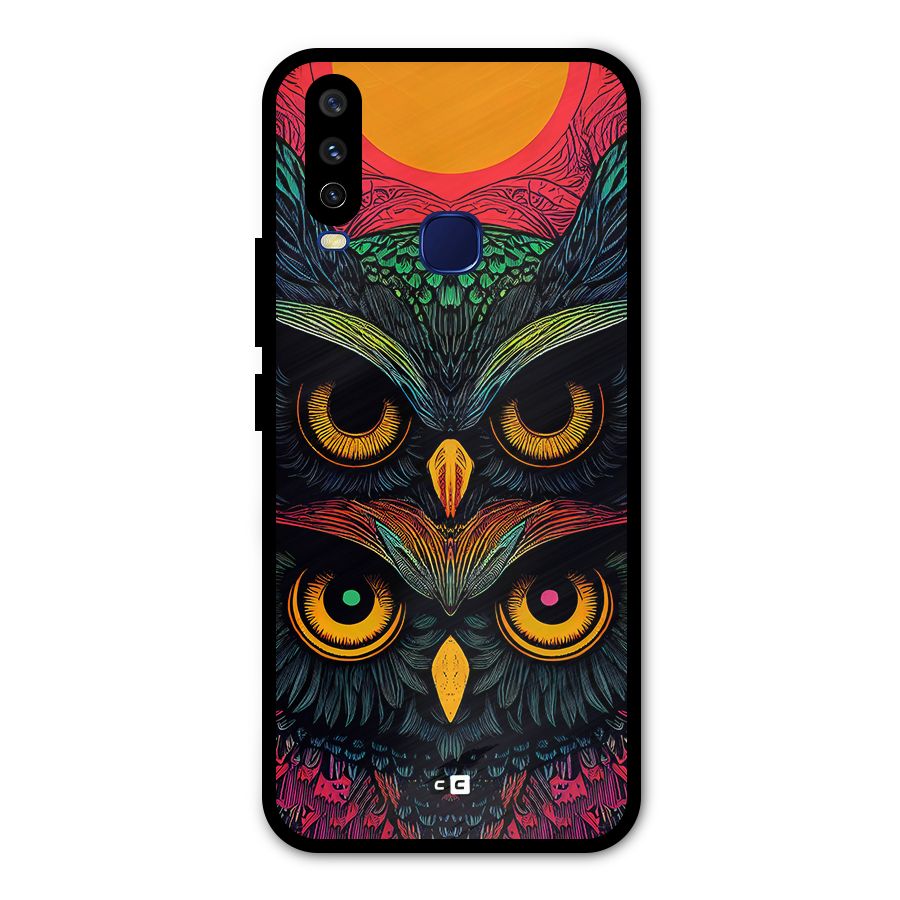 Owl Soul Art Illustration Metal Back Case for Vivo V17
