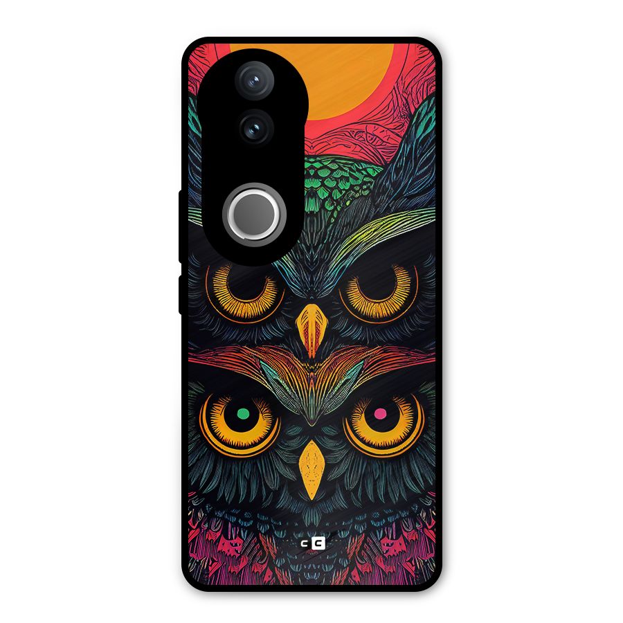 Owl Soul Art Illustration Metal Back Case for Vivo V50e
