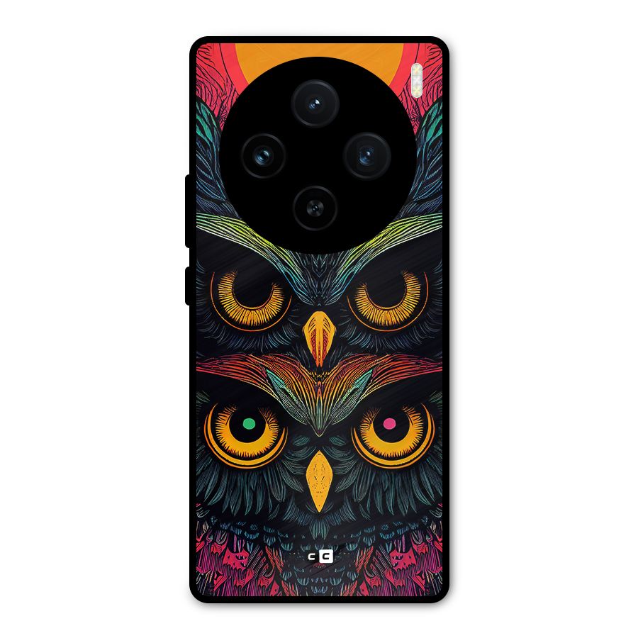 Owl Soul Art Illustration Metal Back Case for Vivo X100