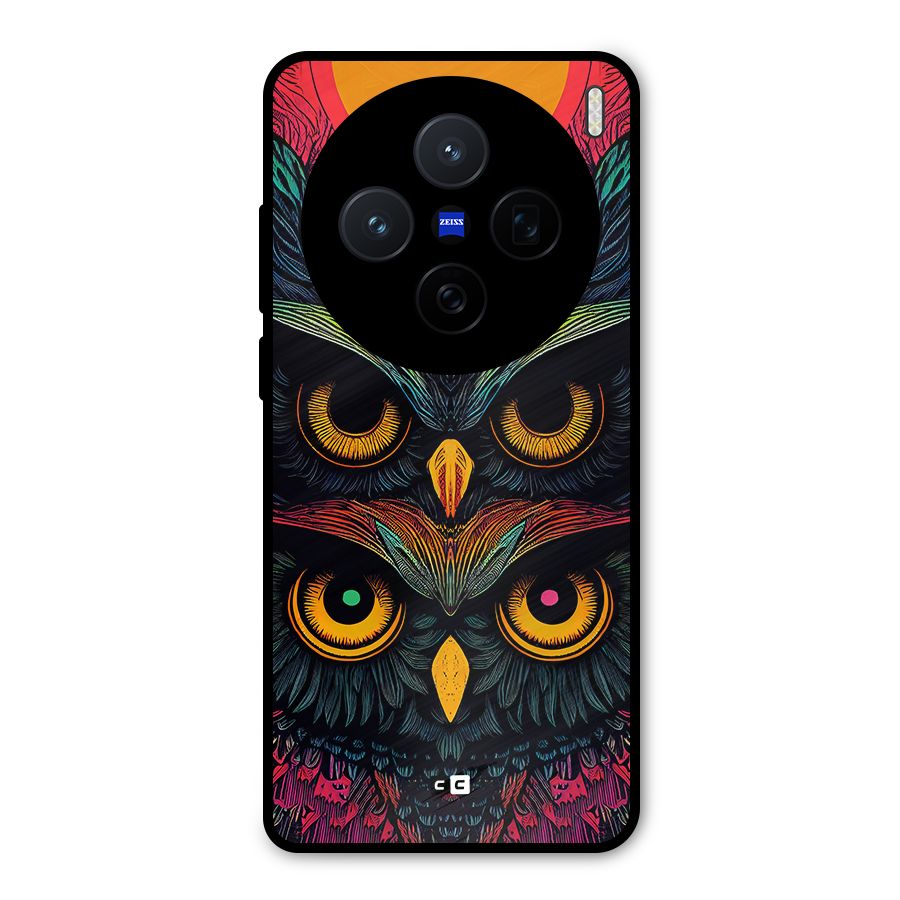 Owl Soul Art Illustration Metal Back Case for Vivo X200