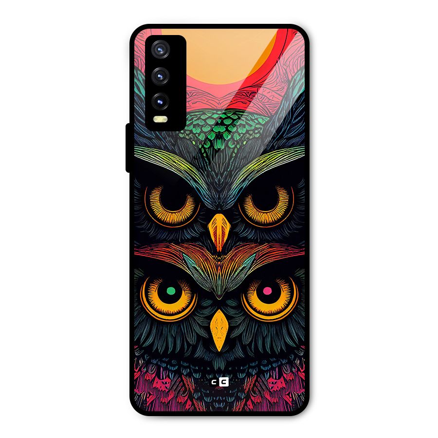 Owl Soul Art Illustration Metal Back Case for Vivo Y20