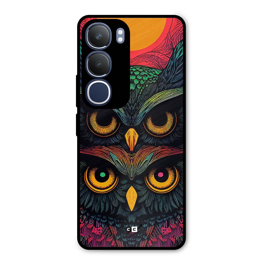 Owl Soul Art Illustration Metal Back Case for Vivo Y29