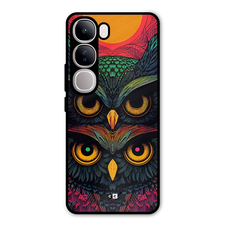 Owl Soul Art Illustration Metal Back Case for Vivo Y300