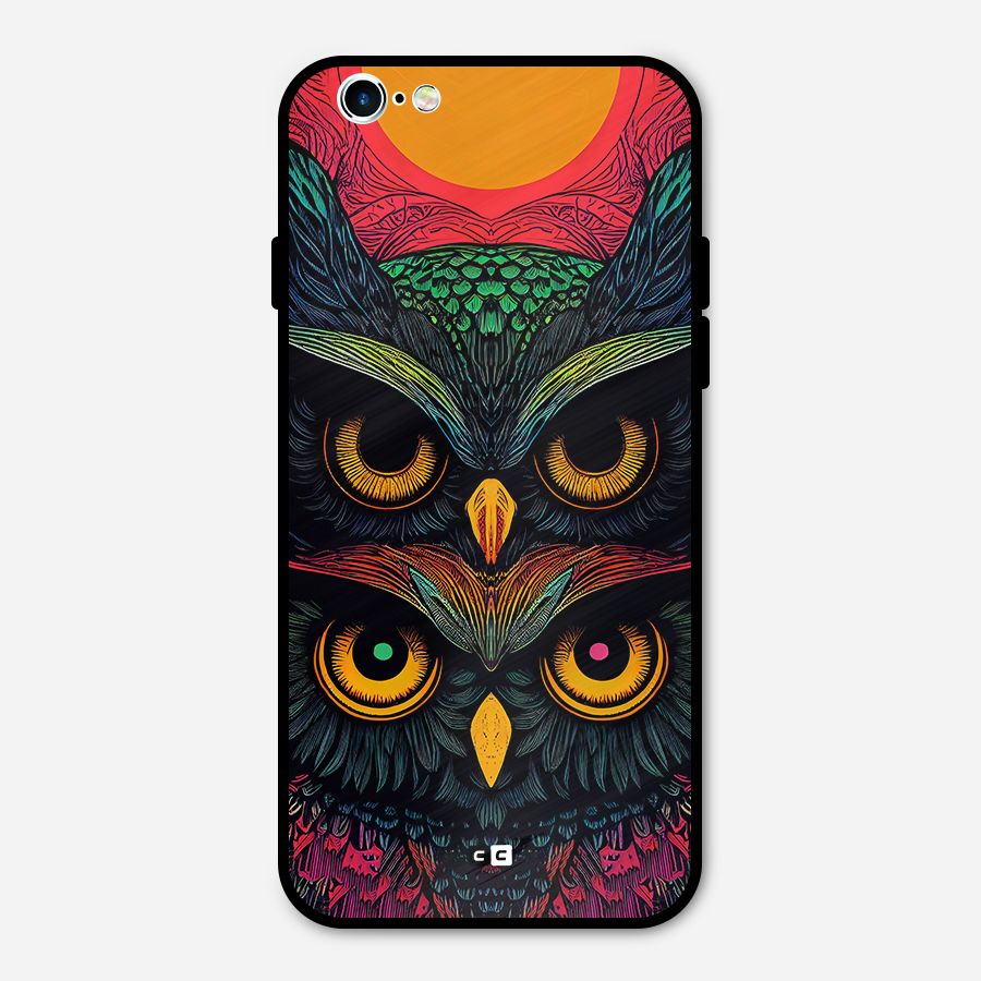 Owl Soul Art Illustration Metal Back Case for iPhone 6 6s