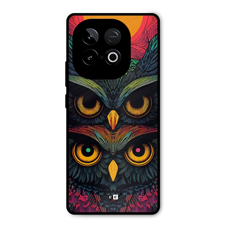 Owl Soul Art Illustration Metal Back Case for iQOO Neo 10