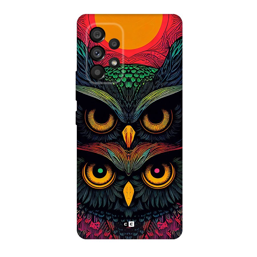 Owl Soul Art Illustration Original Polycarbonate Back Case for Galaxy A53 5G