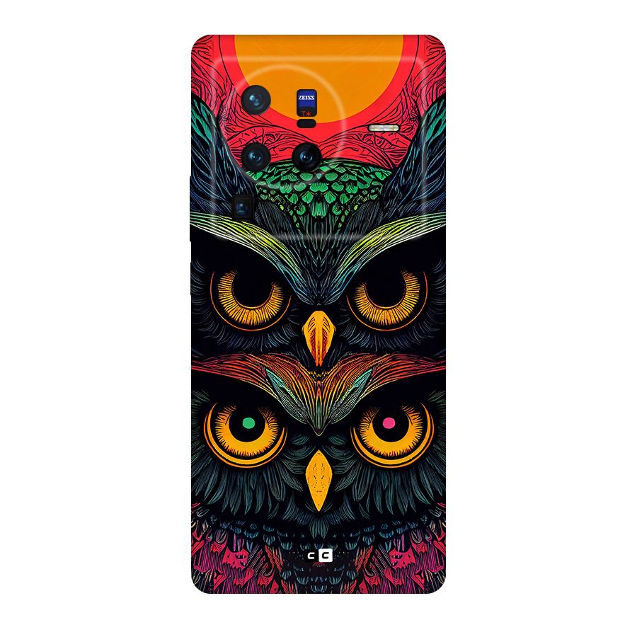 Owl Soul Art Illustration Original Polycarbonate Back Case for Vivo X80