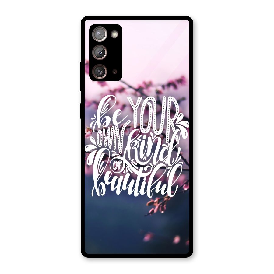 Own Kind of Beautiful Glass Back Case for Galaxy Note 20