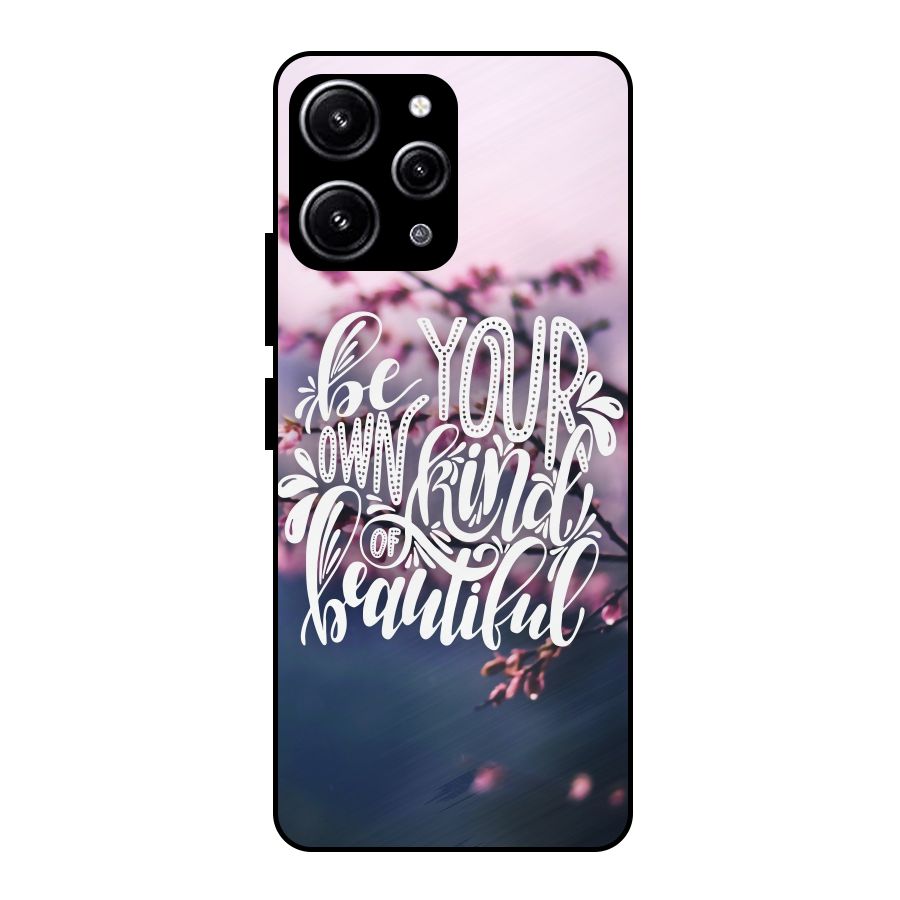 Own Kind of Beautiful Glass Back Case for Redmi 12 4G