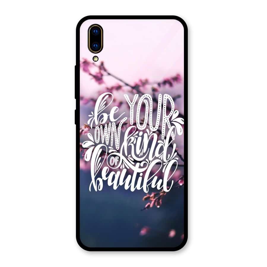 Own Kind of Beautiful Glass Back Case for Vivo V11 Pro