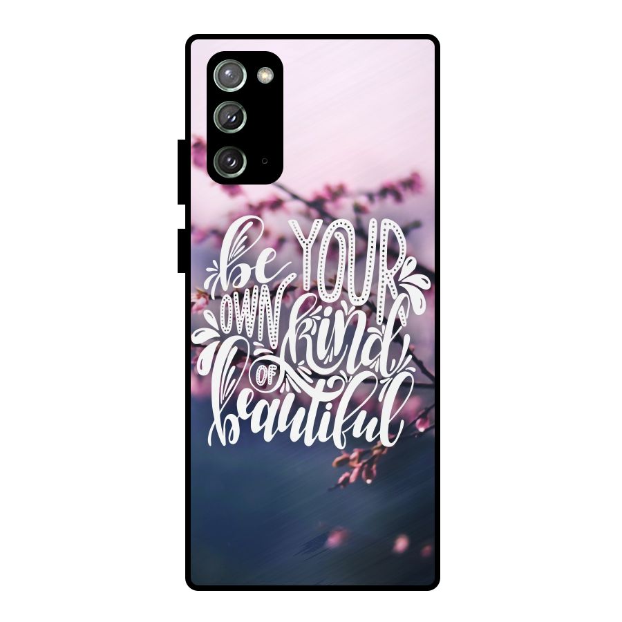 Own Kind of Beautiful Metal Back Case for Galaxy Note 20