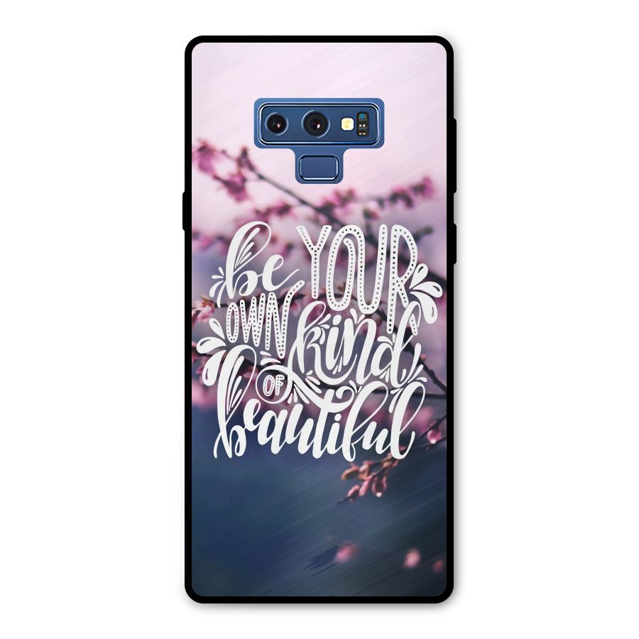 Own Kind of Beautiful Metal Back Case for Galaxy Note 9