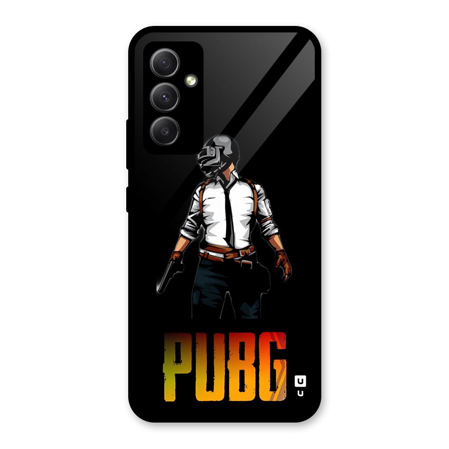 PUBG Game Art Glass Back Case for Galaxy A34