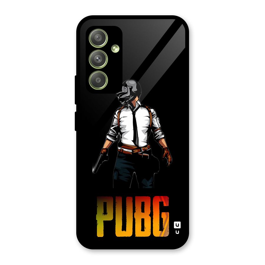 PUBG Game Art Glass Back Case for Galaxy A54