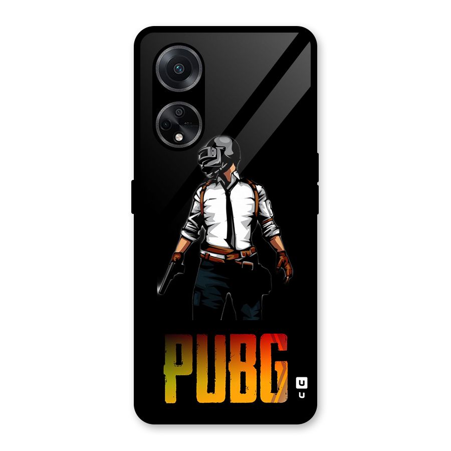 PUBG Game Art Glass Back Case for Oppo F23
