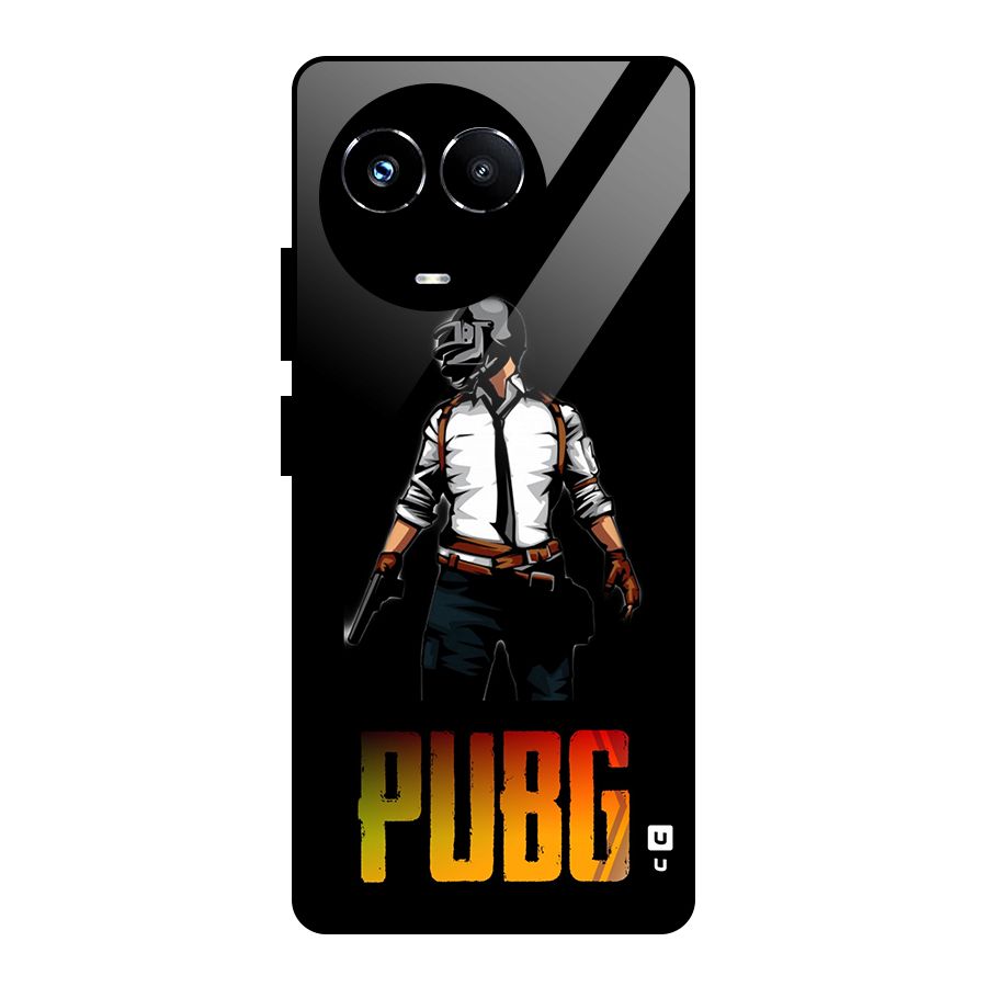 PUBG Game Art Glass Back Case for Realme 11X