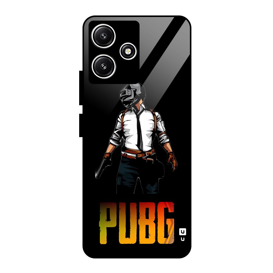 PUBG Game Art Glass Back Case for Redmi 12 5G