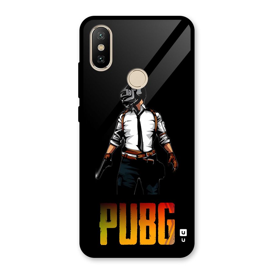 PUBG Game Art Glass Back Case for Redmi A2