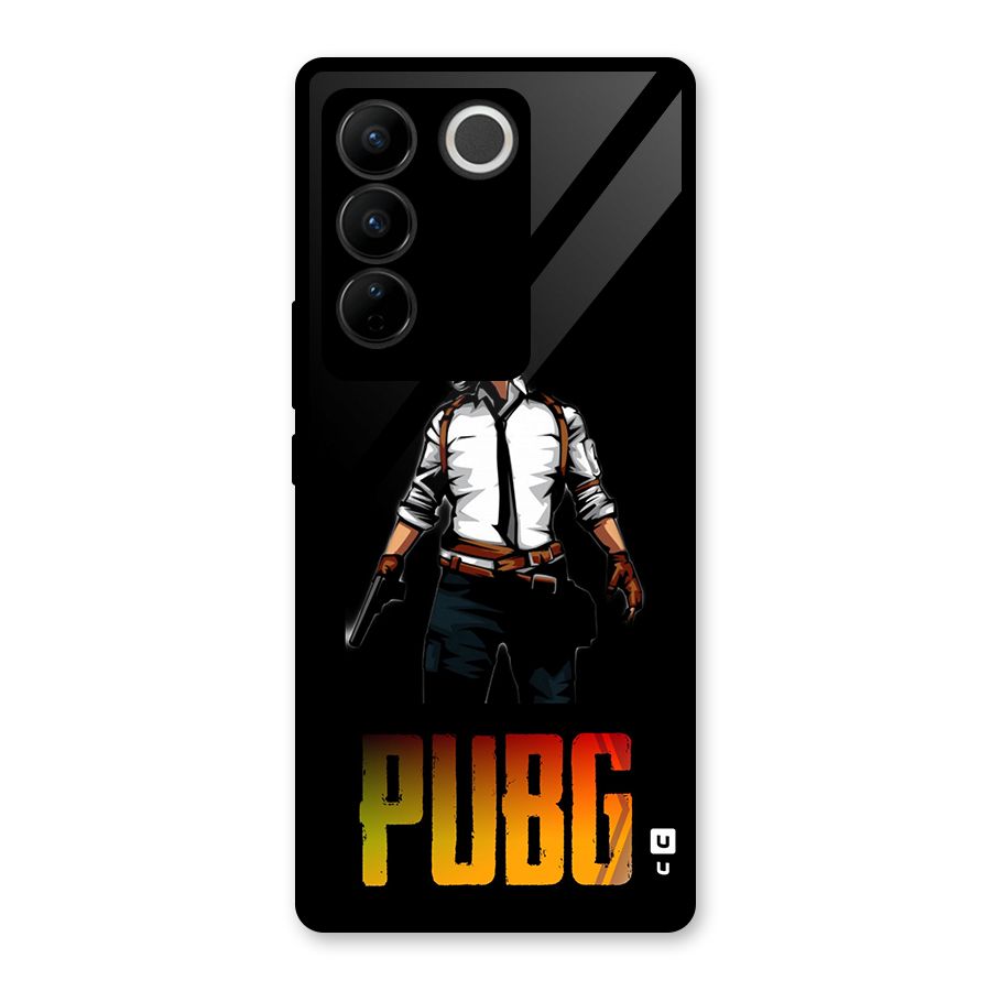 PUBG Game Art Glass Back Case for Vivo V27
