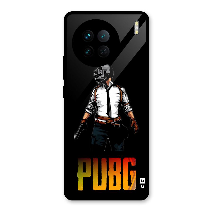 PUBG Game Art Glass Back Case for Vivo X90